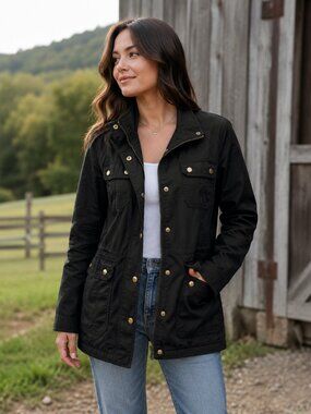 J. CREW DOWNTOWN FIELD JACKET MEDIUM